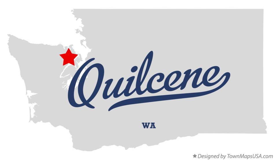 Map of Quilcene Washington WA