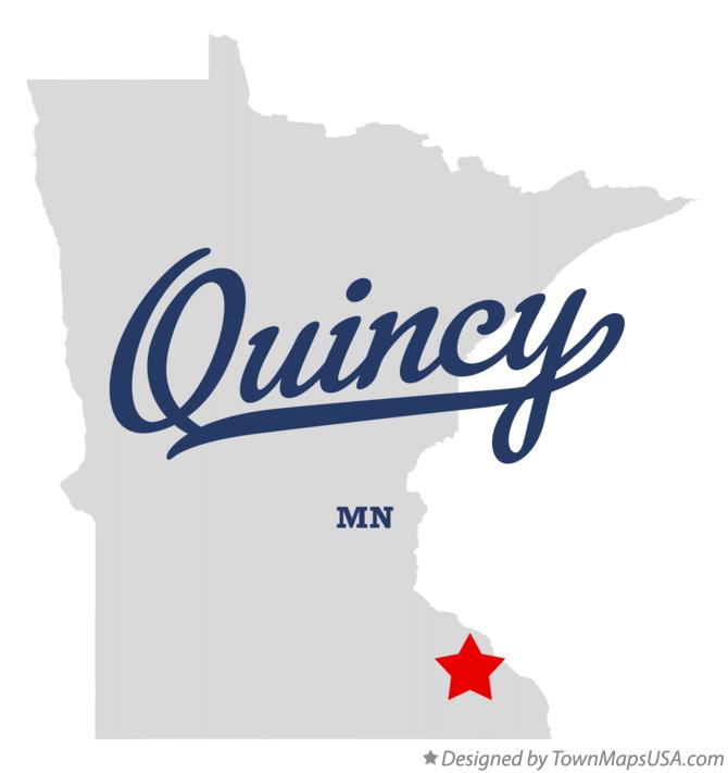 Map of Quincy Minnesota MN
