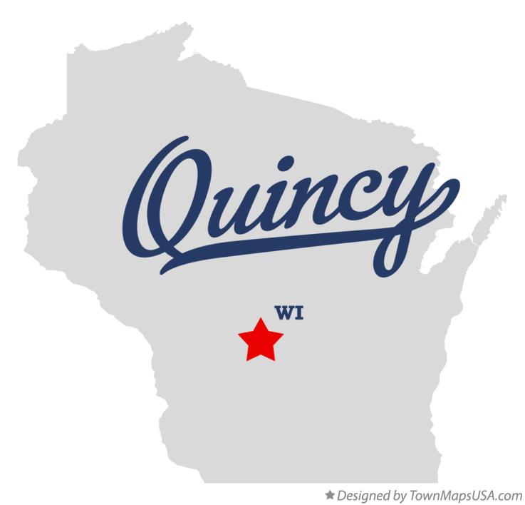 Map of Quincy Wisconsin WI