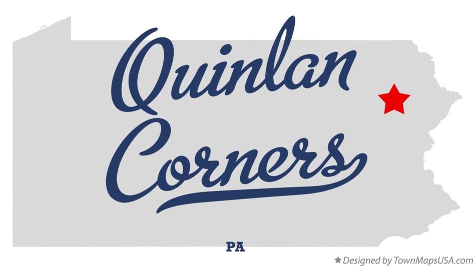 Map of Quinlan Corners Pennsylvania PA
