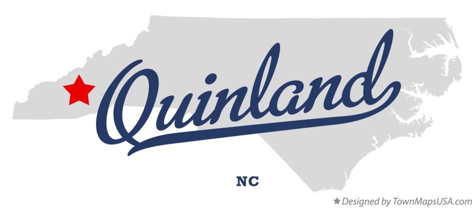 Map of Quinland North Carolina NC