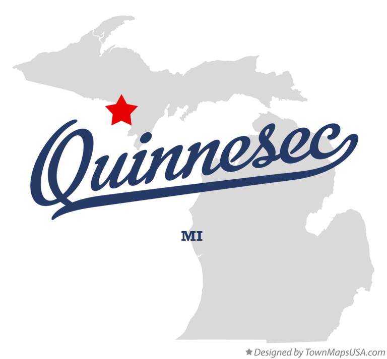 Map of Quinnesec Michigan MI