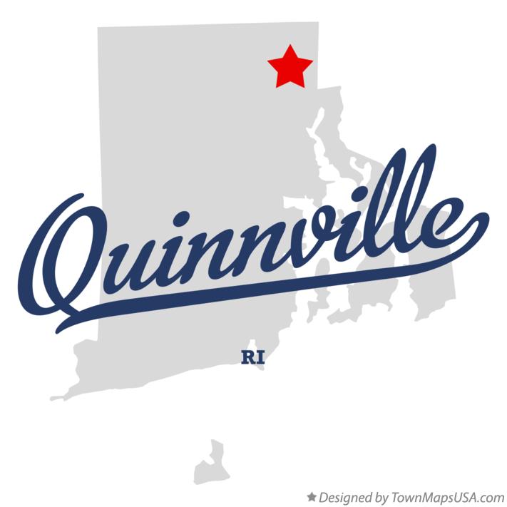 Map of Quinnville Rhode Island RI