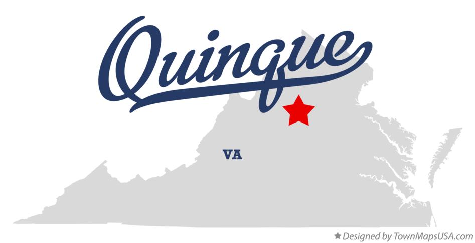 Map of Quinque Virginia VA