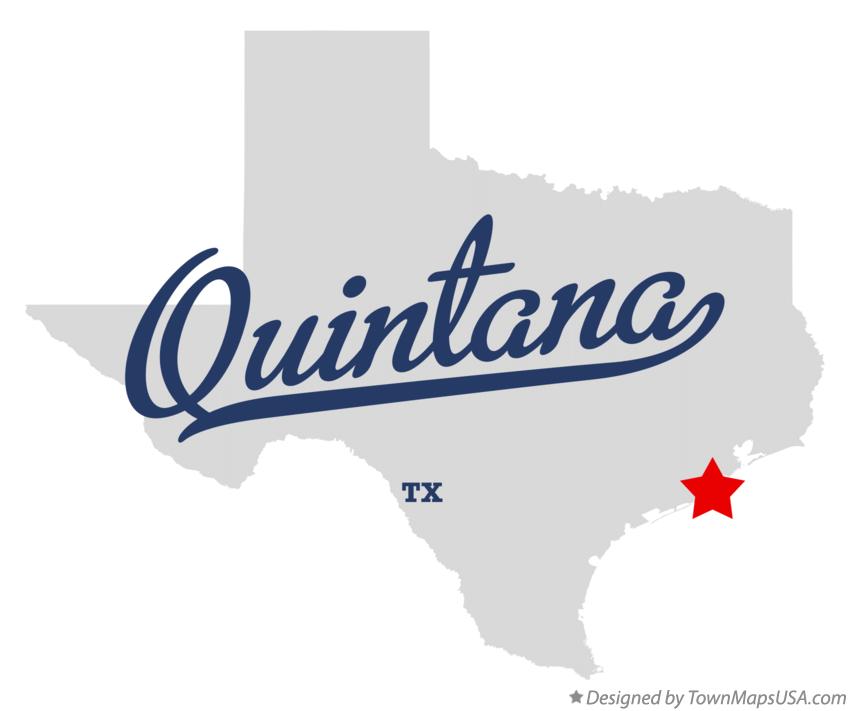 Map of Quintana Texas TX