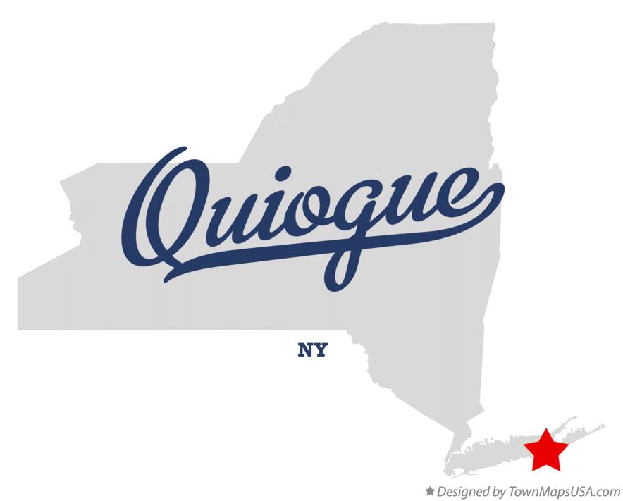 Map of Quiogue New York NY