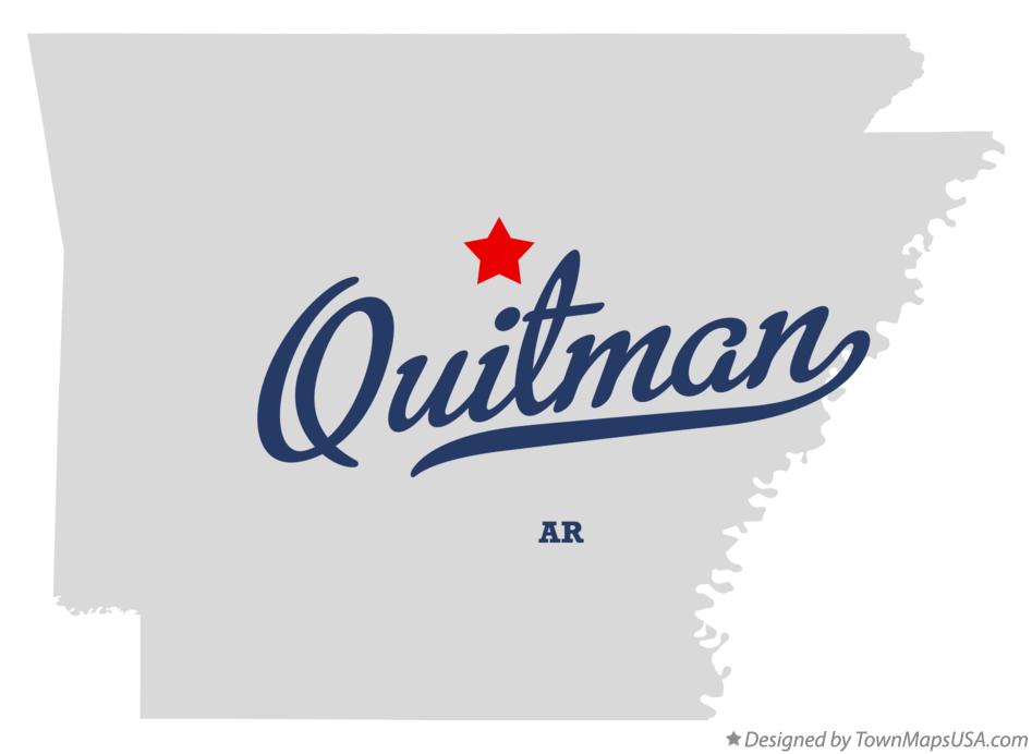 Map of Quitman Arkansas AR