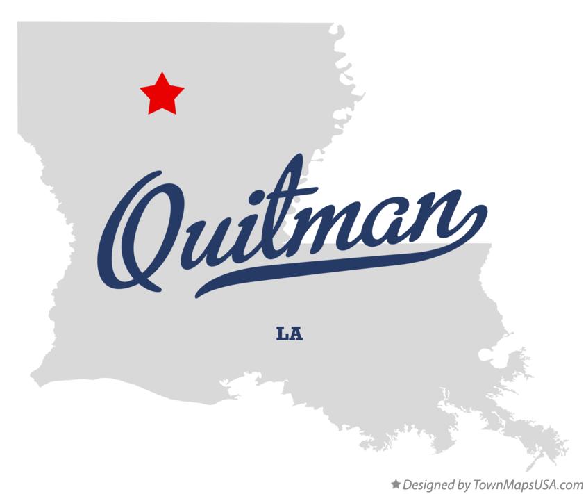 Map of Quitman Louisiana LA