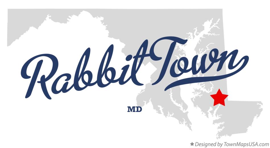 Map of Rabbit Town Maryland MD