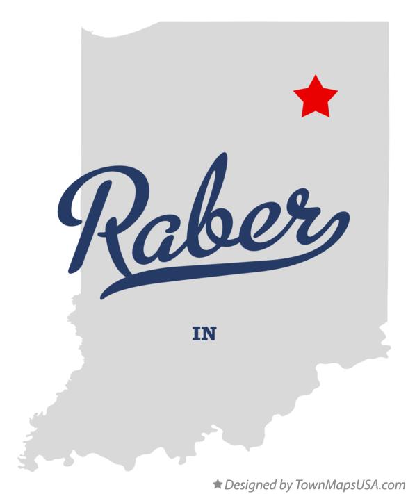 Map of Raber Indiana IN