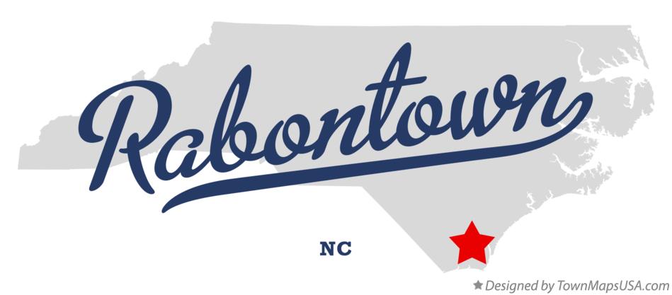 Map of Rabontown North Carolina NC