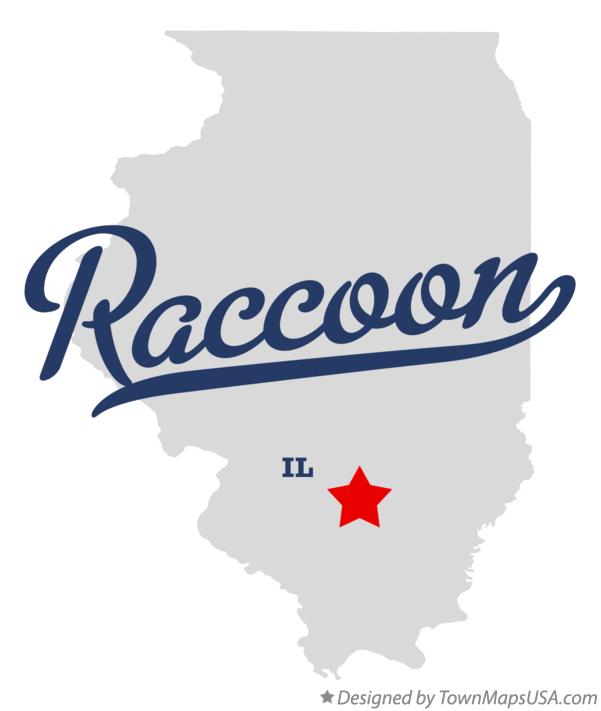 Map of Raccoon Illinois IL