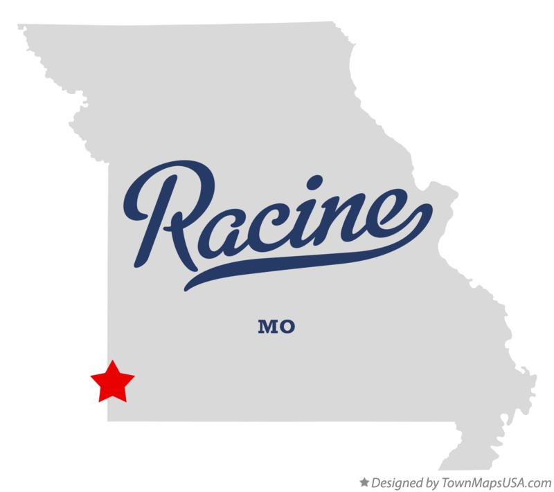 Map of Racine Missouri MO