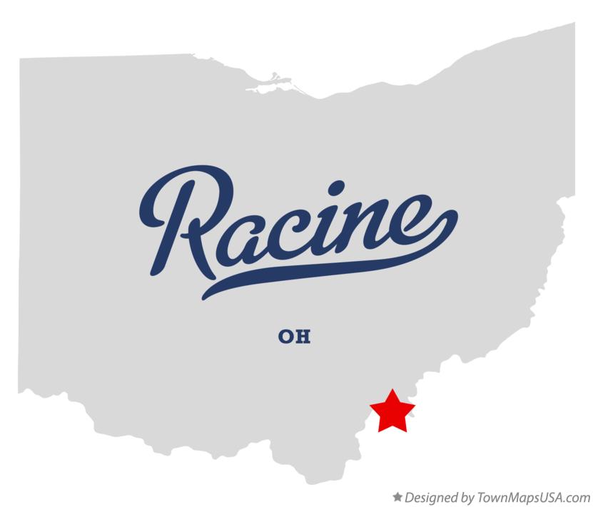 Map of Racine Ohio OH