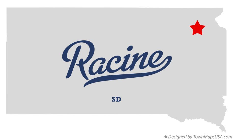 Map of Racine South Dakota SD