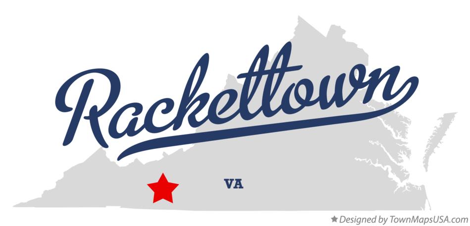 Map of Rackettown Virginia VA