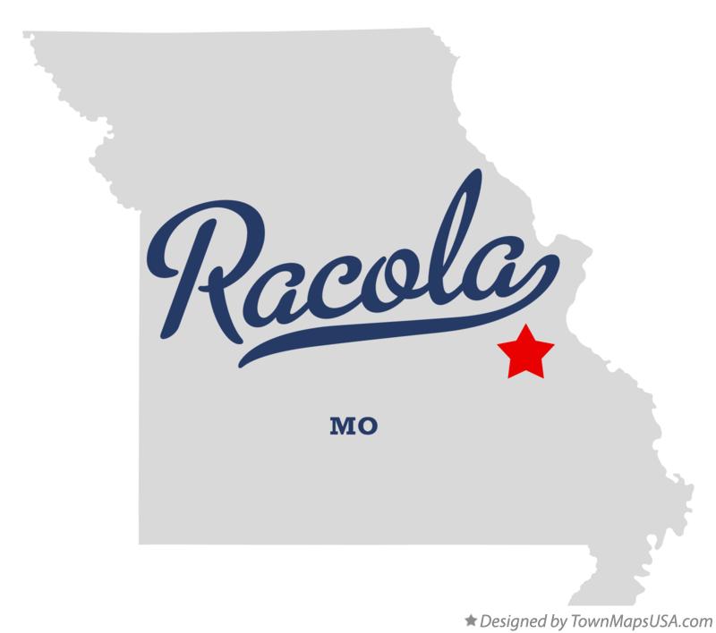 Map of Racola Missouri MO