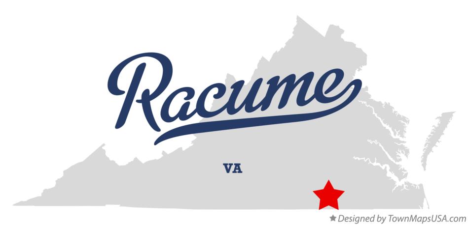 Map of Racume Virginia VA