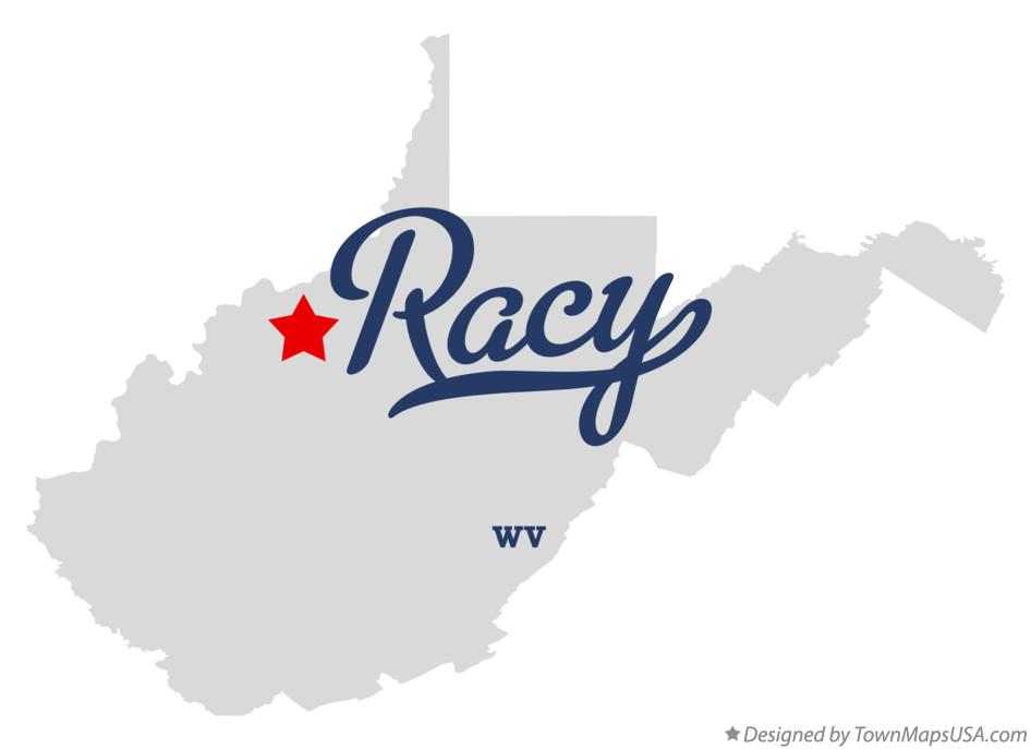 Map of Racy West Virginia WV