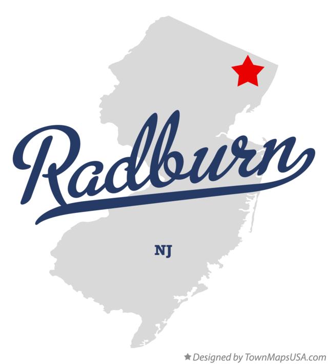 Map of Radburn New Jersey NJ