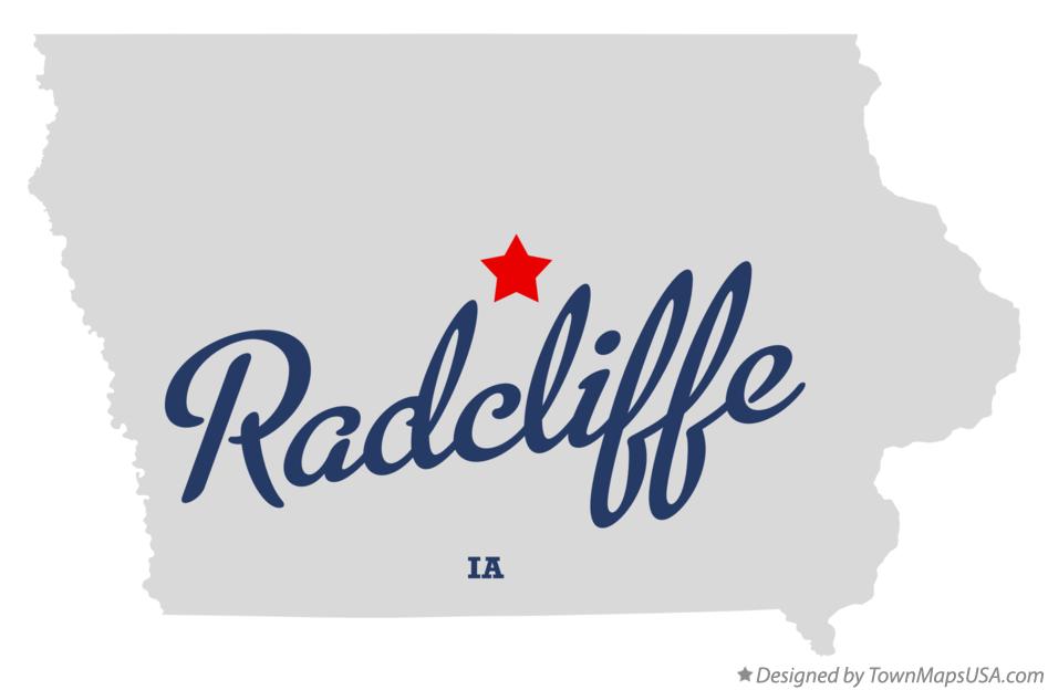 Map of Radcliffe Iowa IA