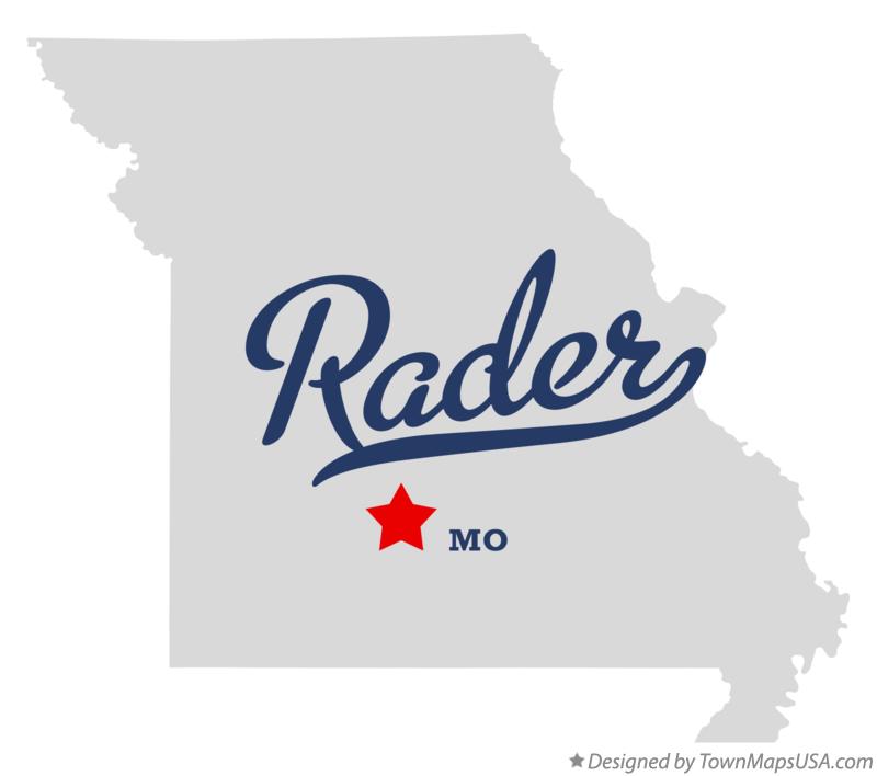Map of Rader Missouri MO