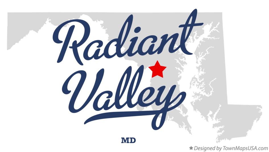 Map of Radiant Valley Maryland MD