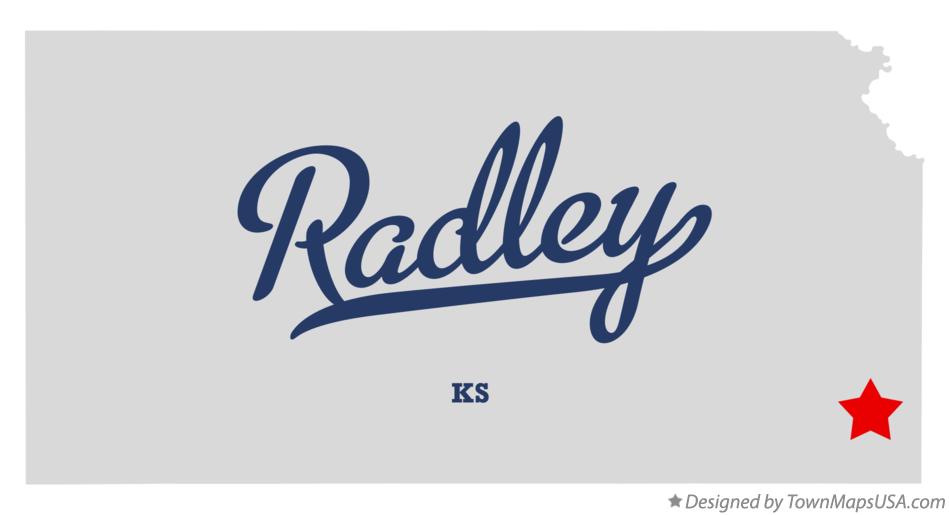 Map of Radley Kansas KS