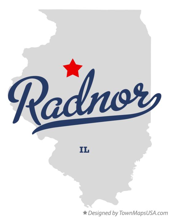 Map of Radnor Illinois IL
