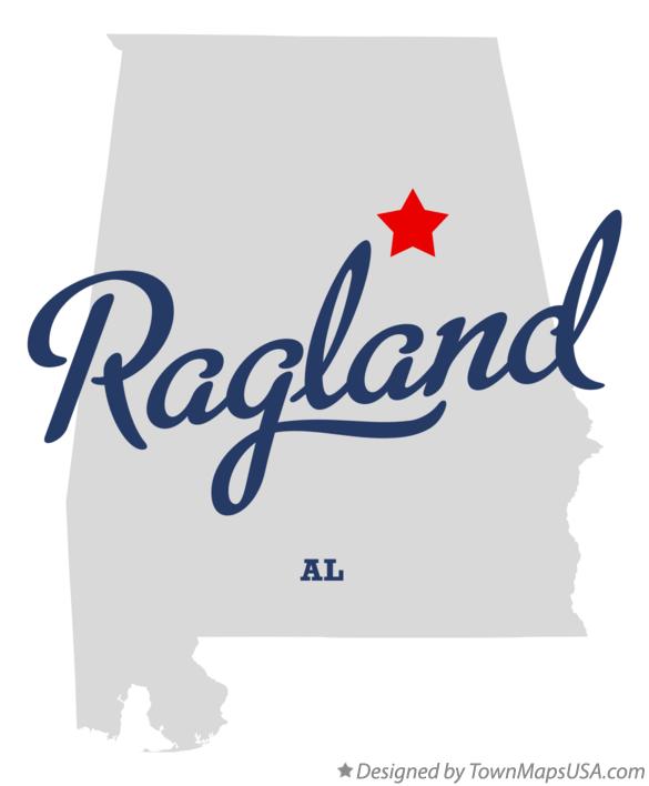 Map of Ragland Alabama AL