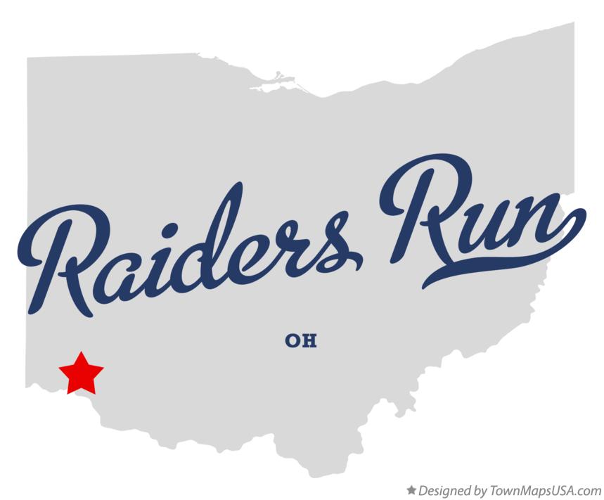Map of Raiders Run Ohio OH