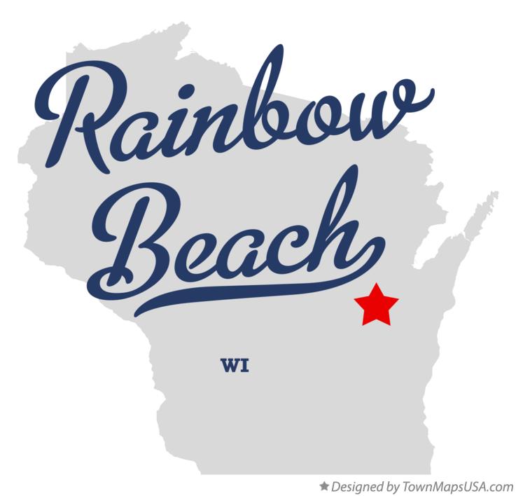 Map of Rainbow Beach Wisconsin WI