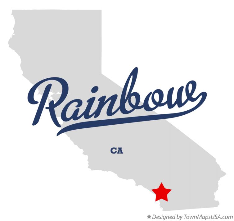 Map of Rainbow California CA