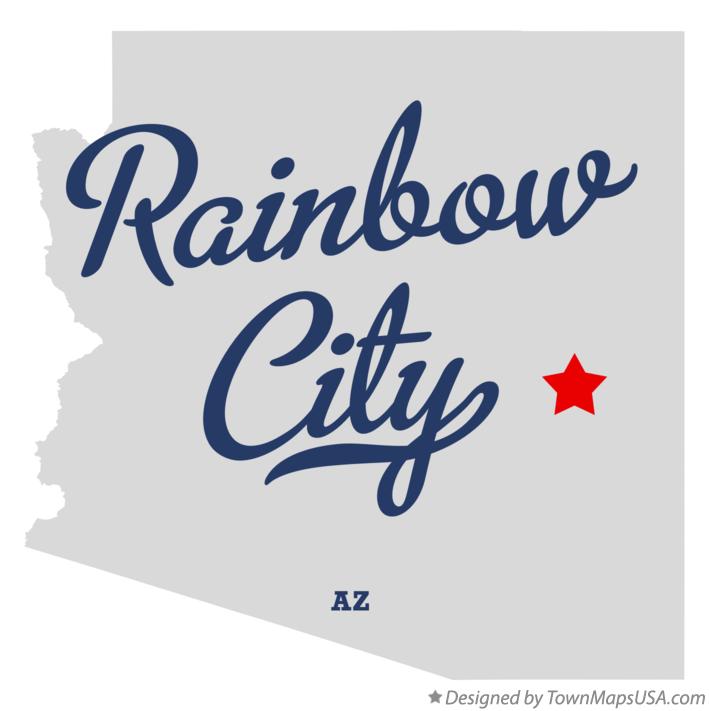 Map of Rainbow City Arizona AZ