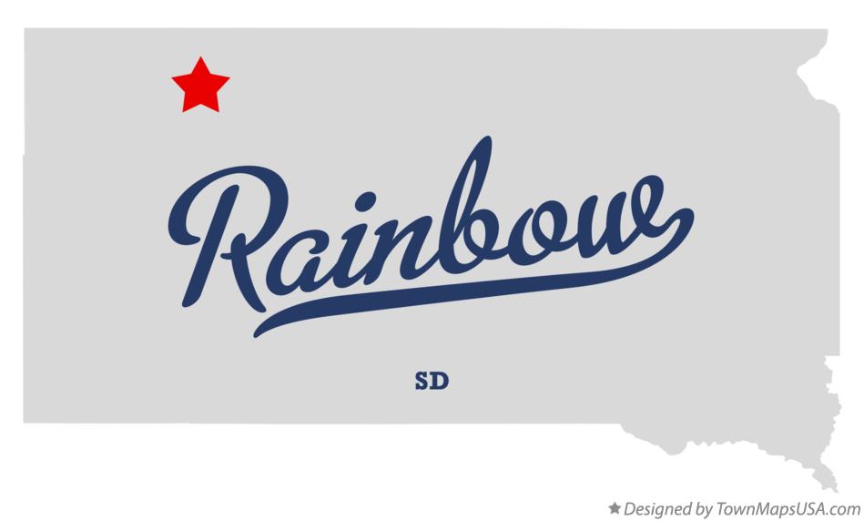 Map of Rainbow South Dakota SD