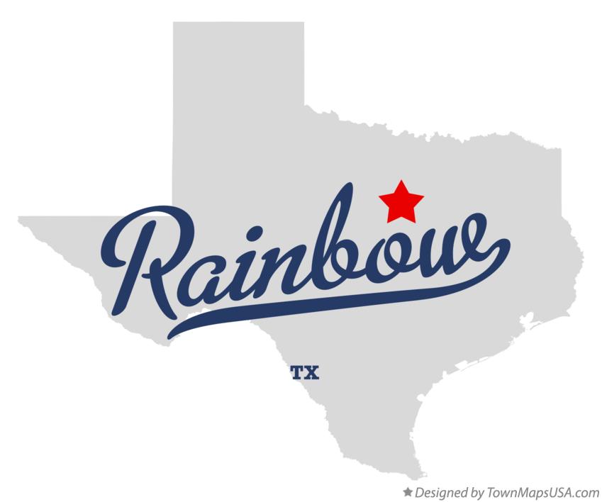 Map of Rainbow Texas TX