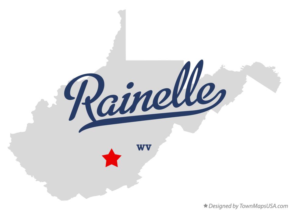 Map of Rainelle West Virginia WV