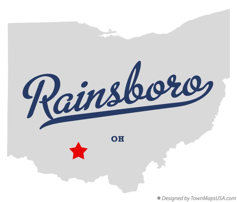Map of Rainsboro Ohio OH