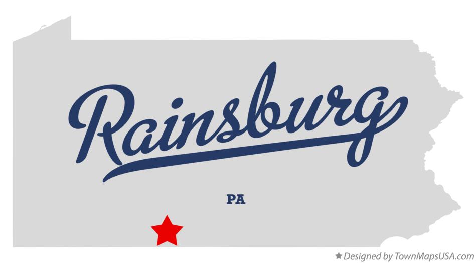Map of Rainsburg Pennsylvania PA
