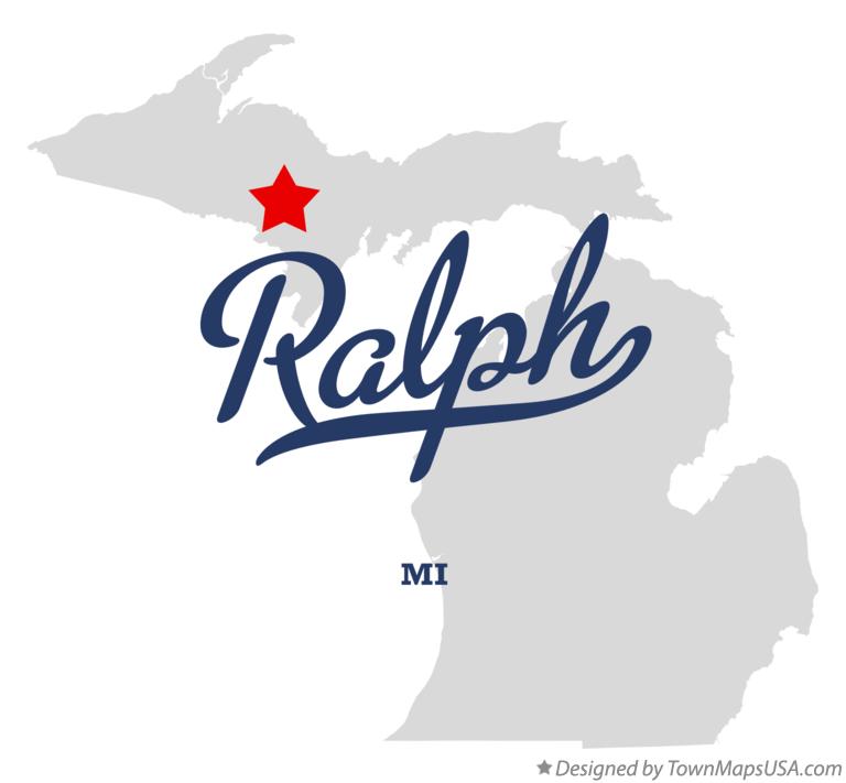 Map of Ralph Michigan MI