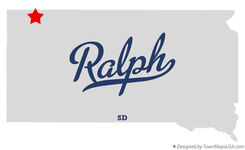 Map of Ralph South Dakota SD