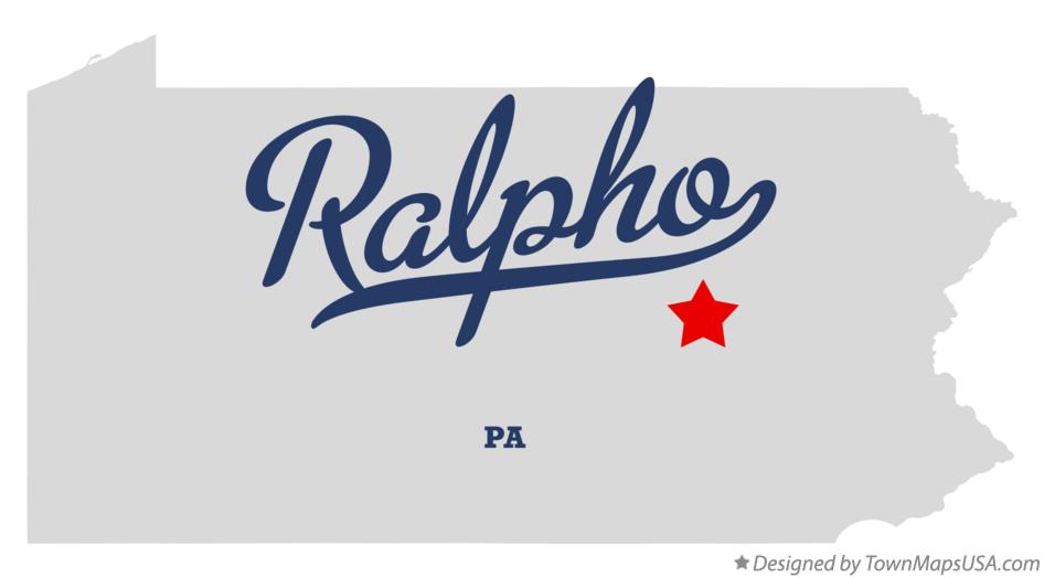 Map of Ralpho Pennsylvania PA