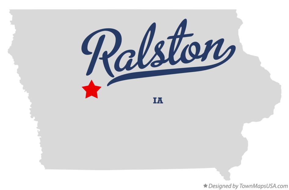Map of Ralston Iowa IA
