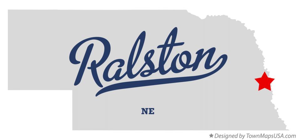 Map of Ralston Nebraska NE
