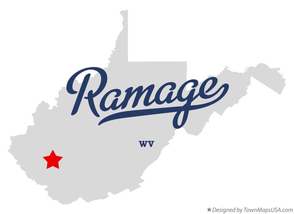 Map of Ramage West Virginia WV