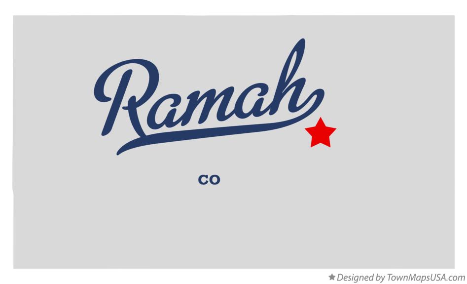 Map of Ramah Colorado CO