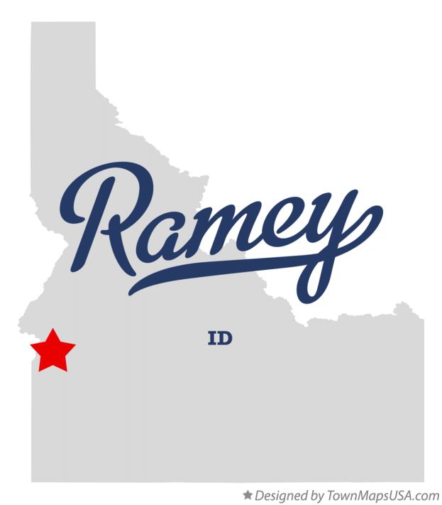 Map of Ramey Idaho ID