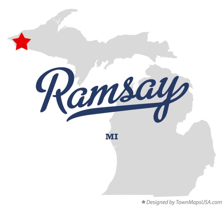 Map of Ramsay Michigan MI