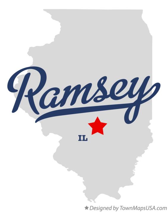 Map of Ramsey Illinois IL