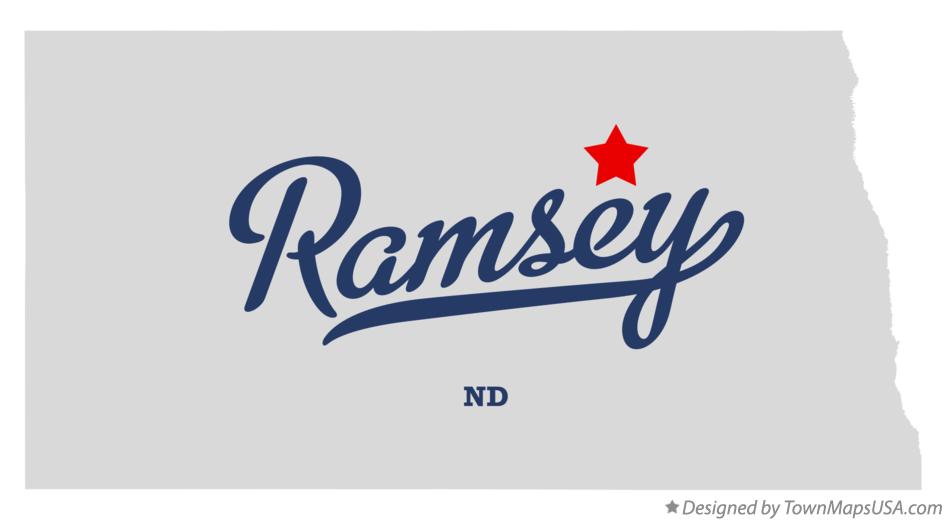 Map of Ramsey North Dakota ND